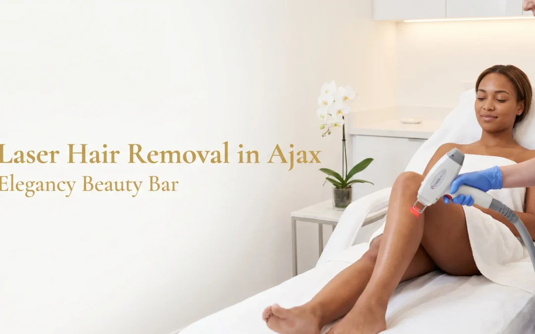 Laser hair removal treatment at Elegancy Beauty Bar in Ajax, Ontario