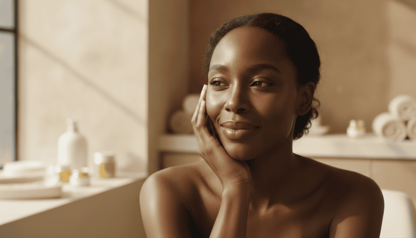 Smooth, radiant skin on a deeper skin tone after electrolysis vs laser hair removal, safe for all skin tones — Elegancy Beauty Bar, Ajax
